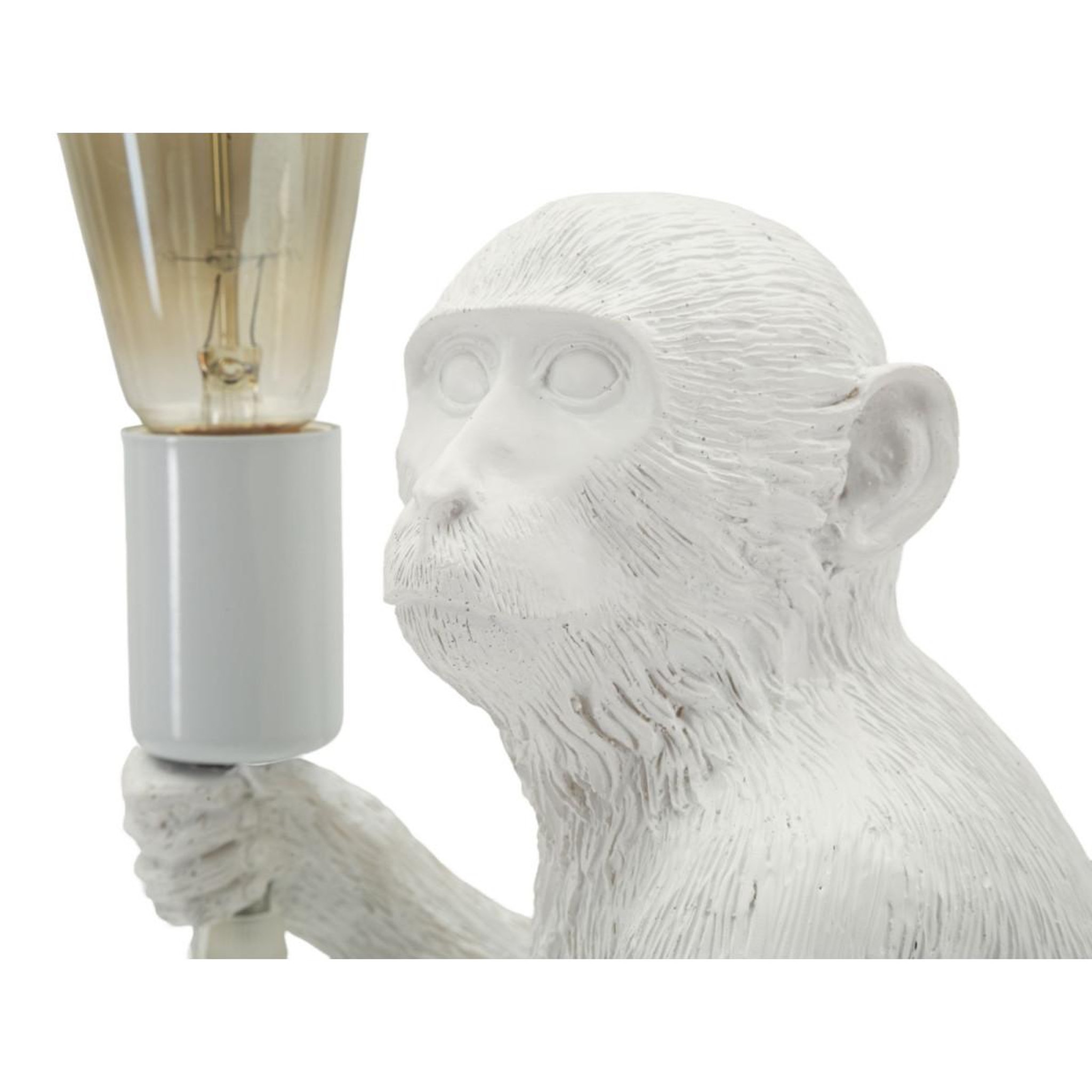 Voir la diapositive 4 : Paris Prix Lampe à poser design  monkey  33cm blanc