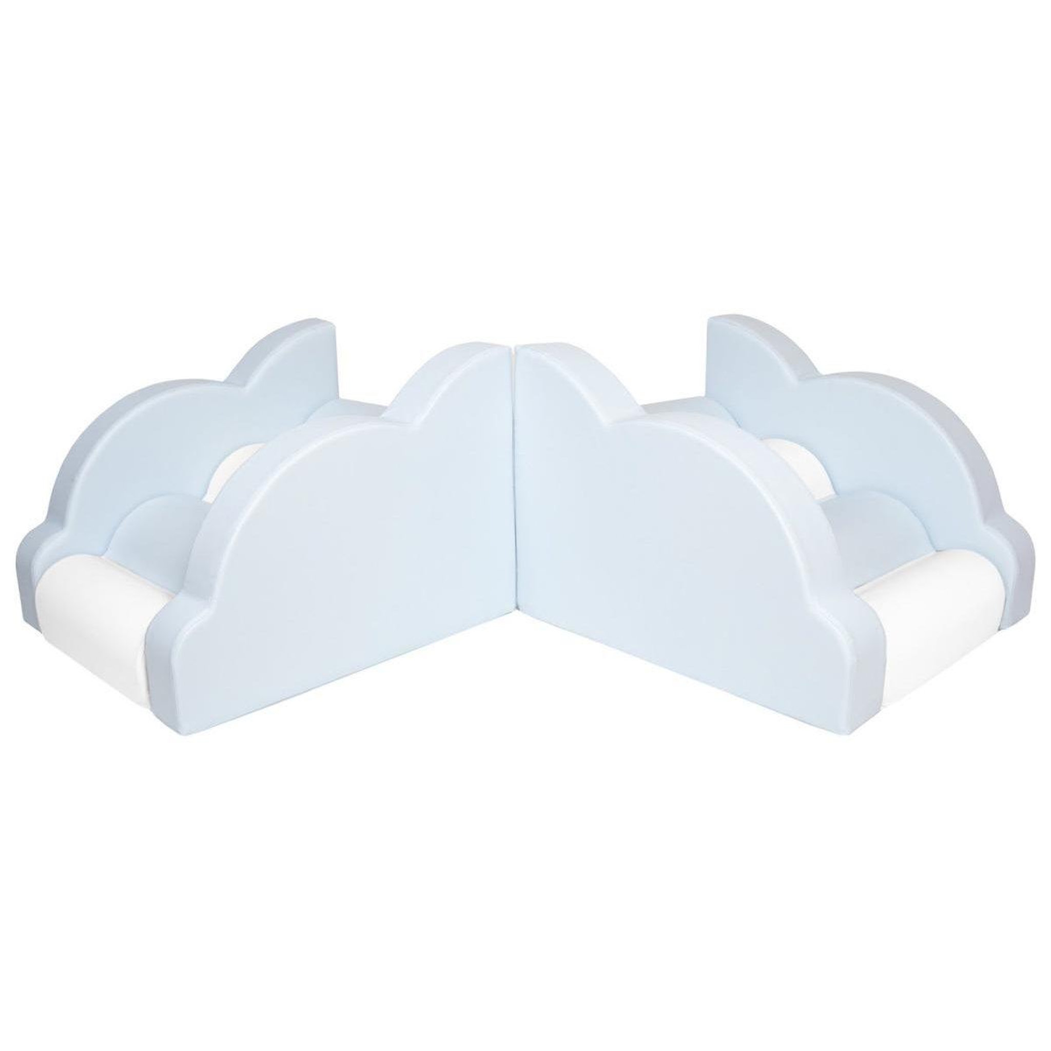 Voir la diapositive 2 : VELINDA Ensemble nuage, blocs en mousse pour le jeu, crèches, écoles maternelles, jouets — blanc,...