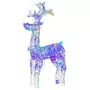 VIDAXL Decorations de Noël de renne 3 pcs 60x16x100 cm Acrylique
