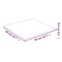 Voir la diapositive 4 : VIDAXL Dessus de table Transparent 50x50 cm Verre trempe