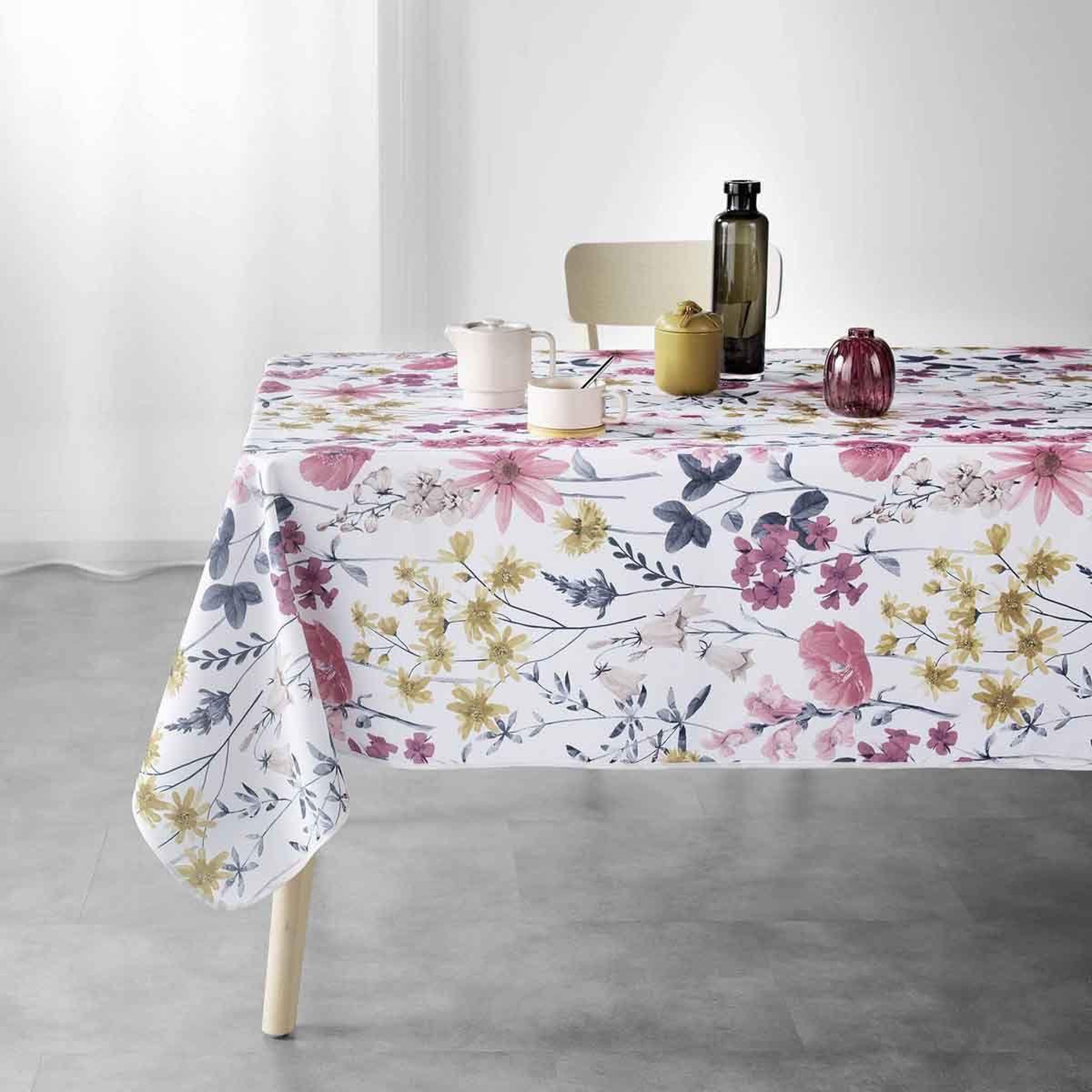 Voir la diapositive 3 : Douceur d'Intérieur Nappe imprimée  florabella  150x240cm multicolore