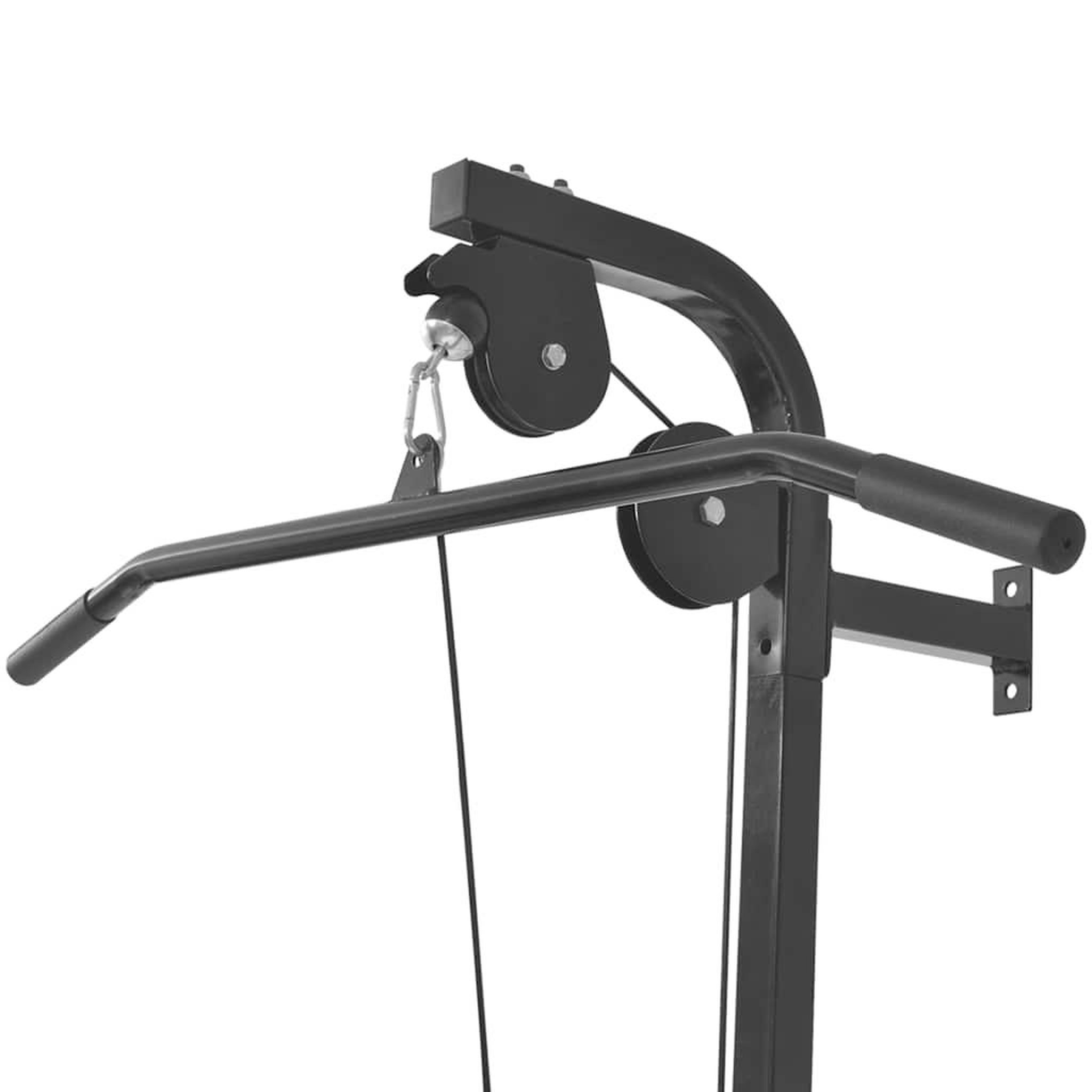 Voir la diapositive 4 : VIDAXL Appareil de musculation mural avec 2 poulies