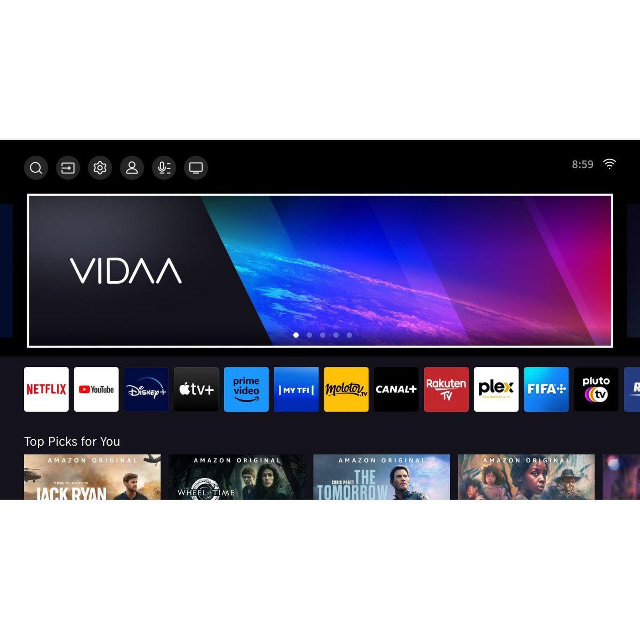 Voir la diapositive 5 : Hisense TV QLED 75E7KQ PRO