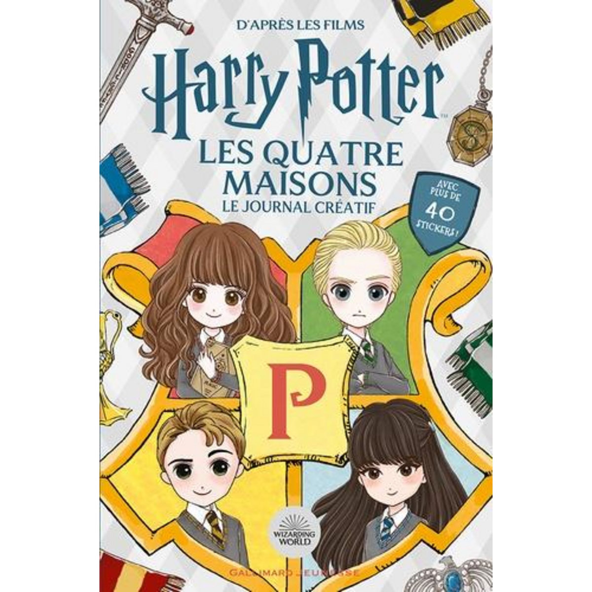 HARRY POTTER, LES QUATRE MAISONS. LE JOURNAL CREATIF. AVEC PLUS DE 40 STICKERS !, Moody Vanessa