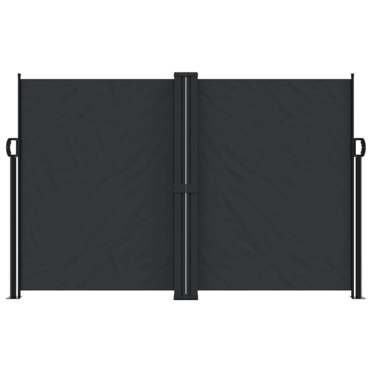 VIDAXL Auvent lateral retractable noir 160x600 cm