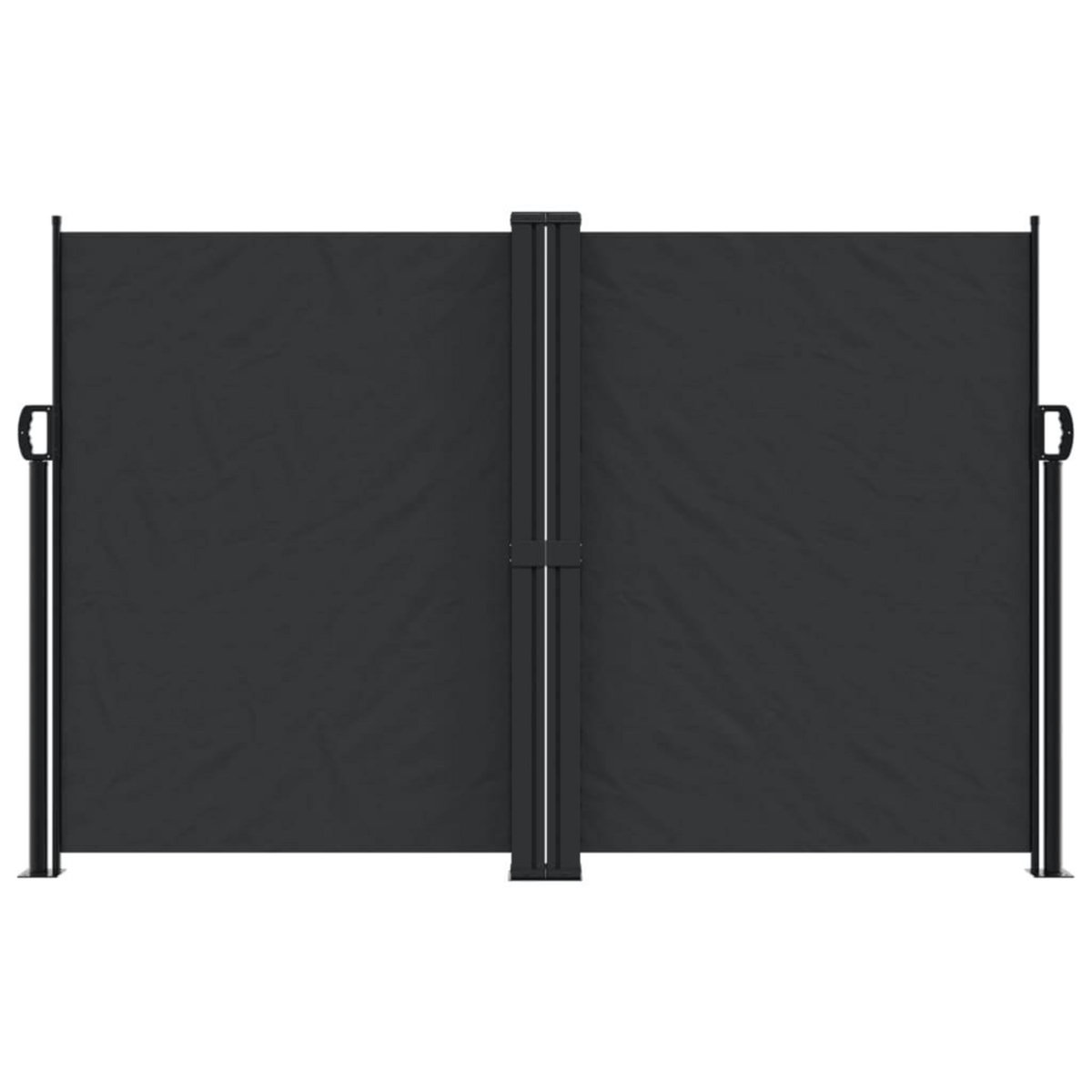 VIDAXL Auvent lateral retractable noir 160x600 cm