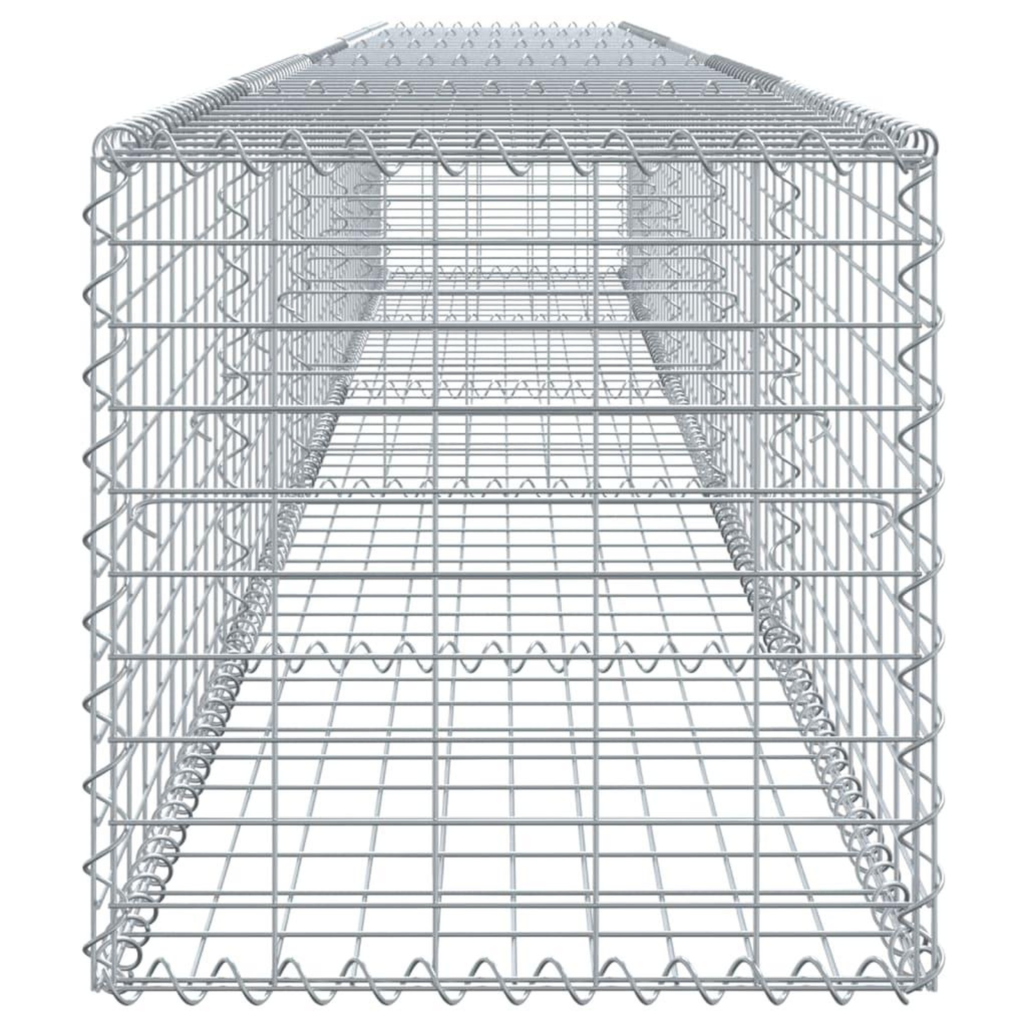 Voir la diapositive 4 : VIDAXL Panier gabion avec couvercle 500x50x50 cm fer galvanise
