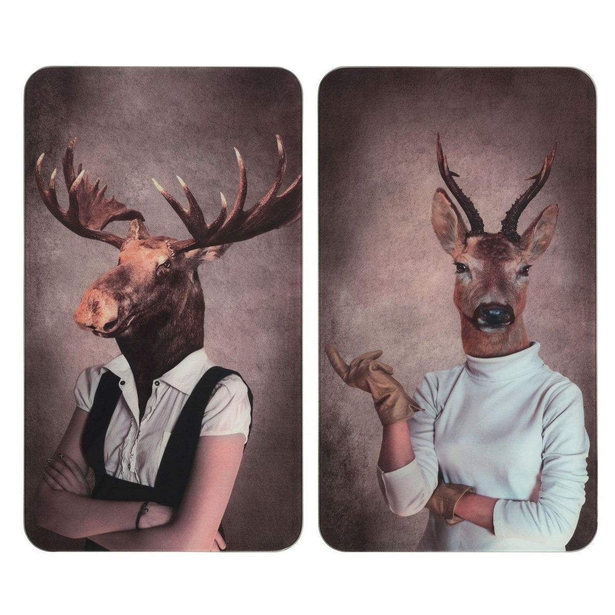 Wenko Lot de 2 Plaques de protection universelle en verre trempé Femelle - Longueur 52 cm x Largeur 30 cm