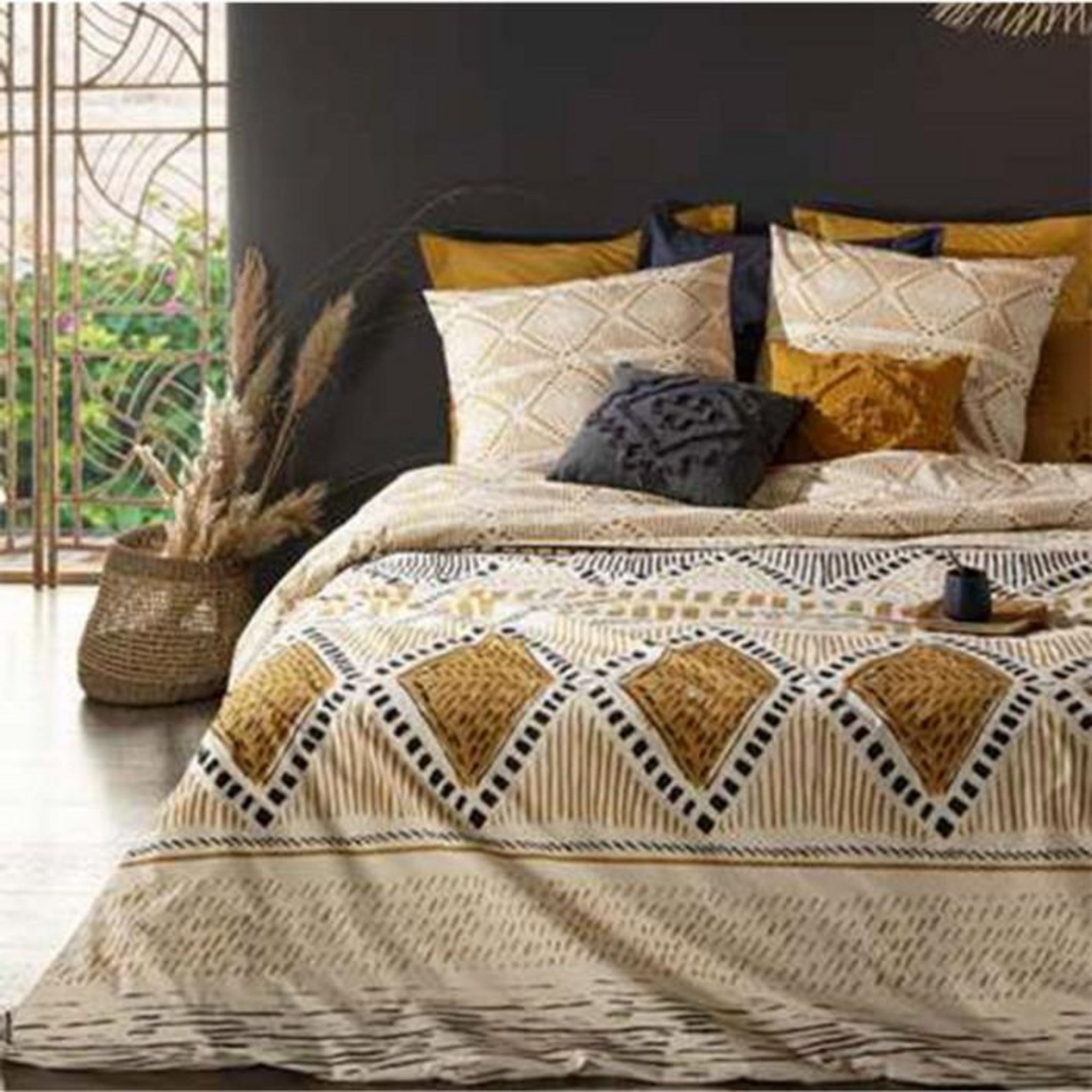 ATMOSPHERA Parure de Lit 3 Pièces  Kilim  260x240cm Beige