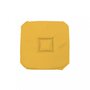 SOLEIL D'OCRE Dessus de chaise gobelin 40x40X3 cm ALIX jaune radieux, par Soleil d'ocre