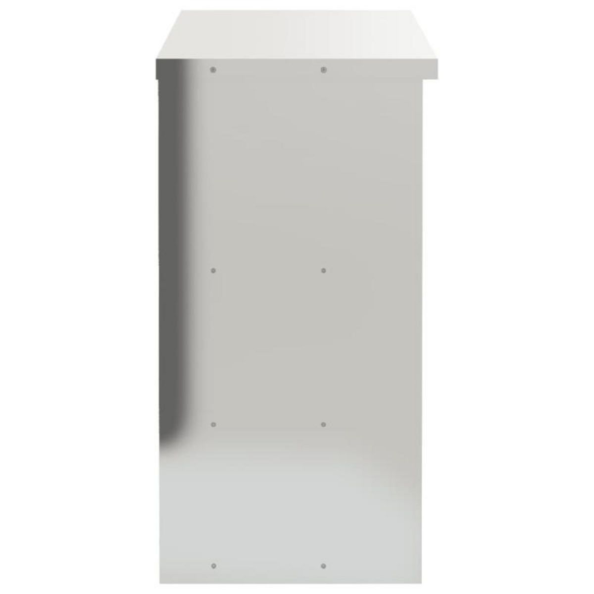 VIDAXL Armoire murale de cuisine avec étagères acier inoxydable