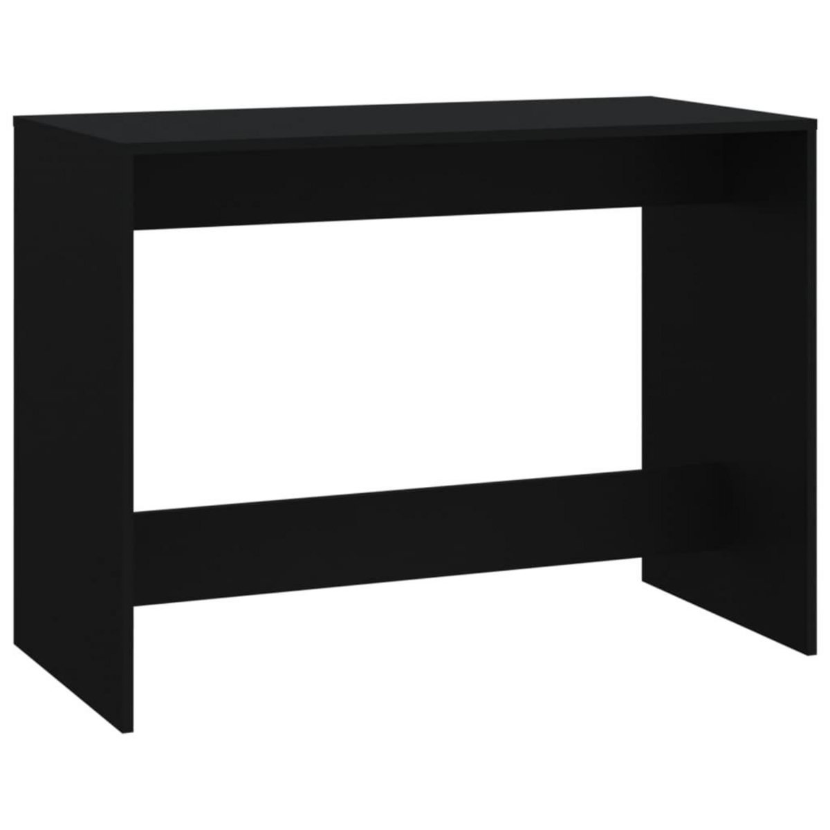 VIDAXL Ensemble a manger 3 pcs Noir Bois d'ingenierie