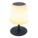 Lumisky Lampe de table solaire STANDY TINY Blanc Acier H25cm