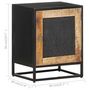 Voir la diapositive 6 : VIDAXL Table de chevet 40x30x50 cm Bois de manguier brut