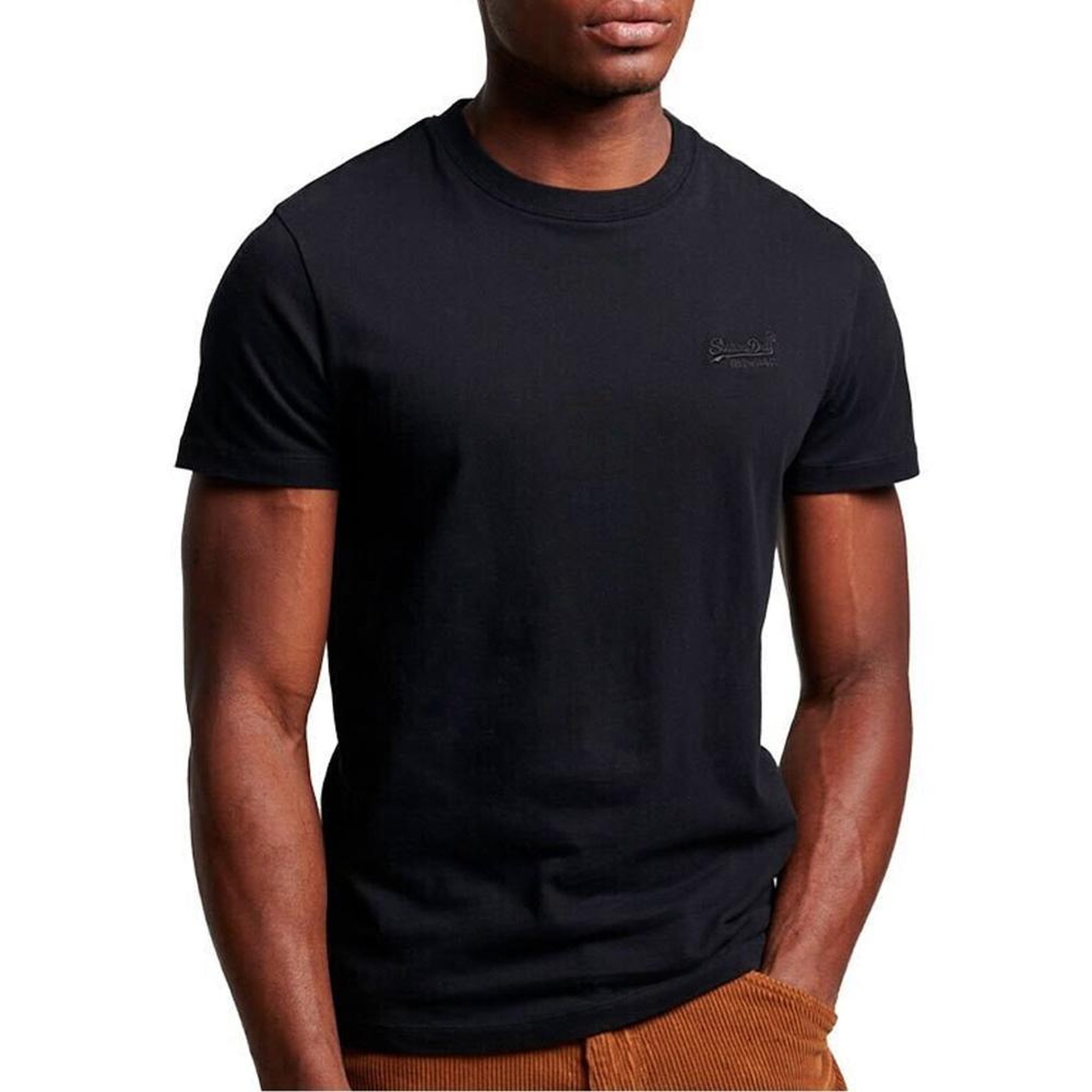SUPERDRY T-shirt Noir Superdry Homme Vintage Logo  Teee. Coloris disponibles : Noir