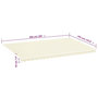 Voir la diapositive 6 : VIDAXL Tissu de remplacement pour auvent Creme 5x3,5 m