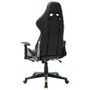 Voir la diapositive 4 : VIDAXL Chaise de jeu avec repose-pied Noir et vert Cuir artificiel