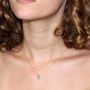 Voir la diapositive 4 : L'ATELIER D'AZUR Collier - Pendentif Or Jaune Topaze Bleue Ronde - Femme