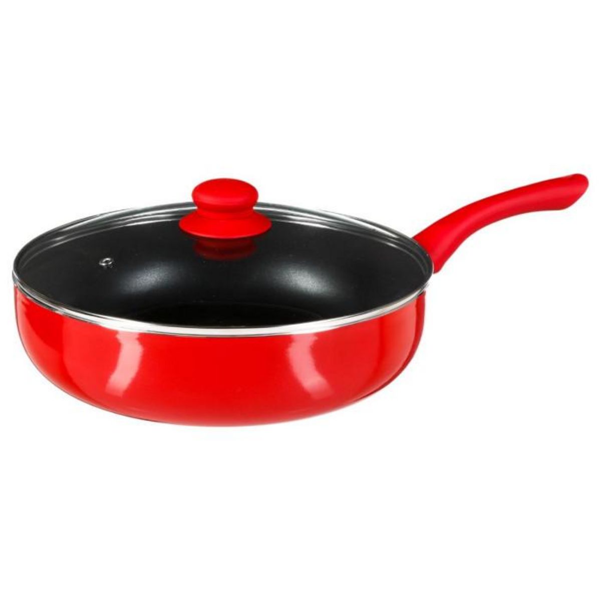FIVE Sauteuse en Alumunium  Essentielle  28cm Rouge