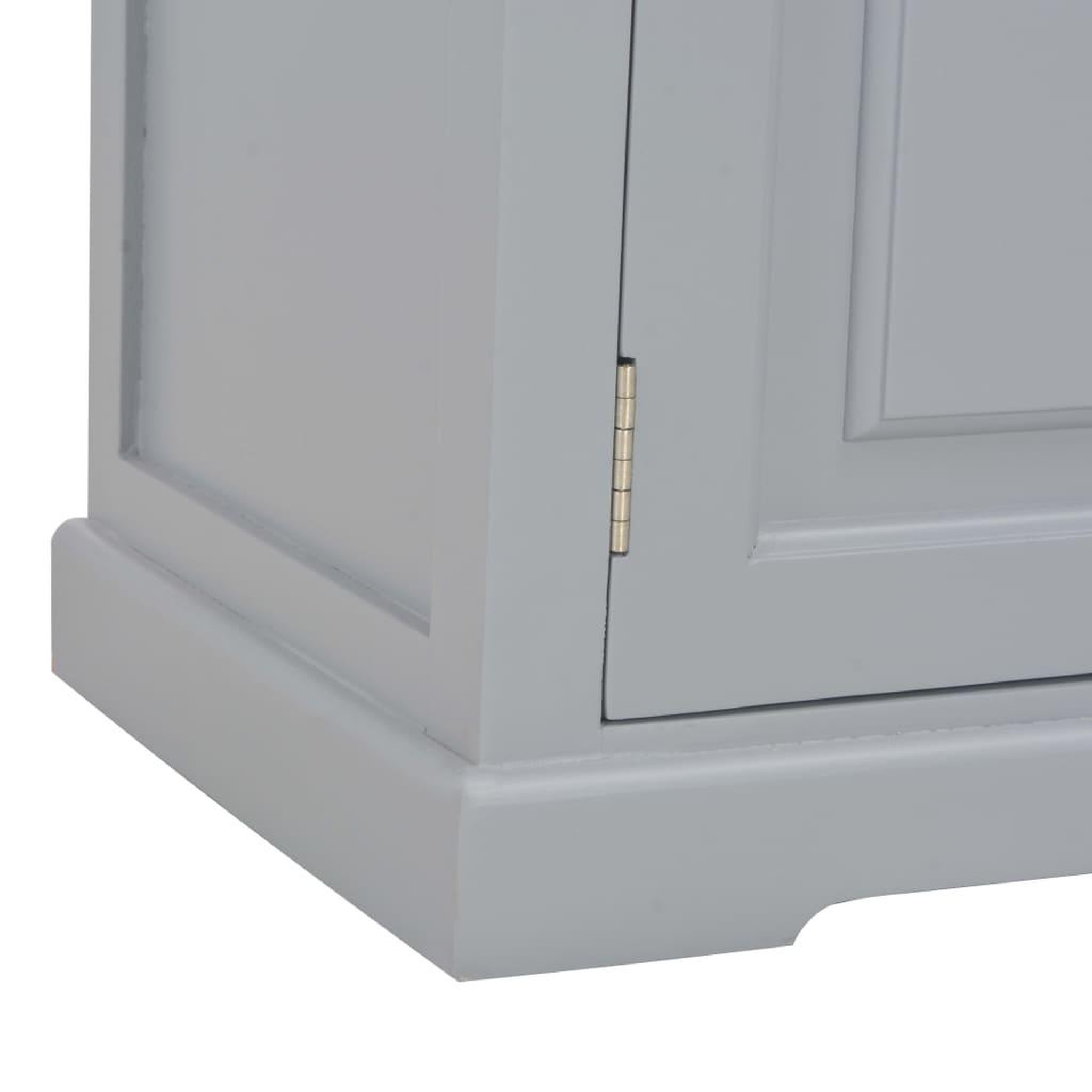 Voir la diapositive 5 : VIDAXL Meuble TV Gris 90x30x40 cm Bois