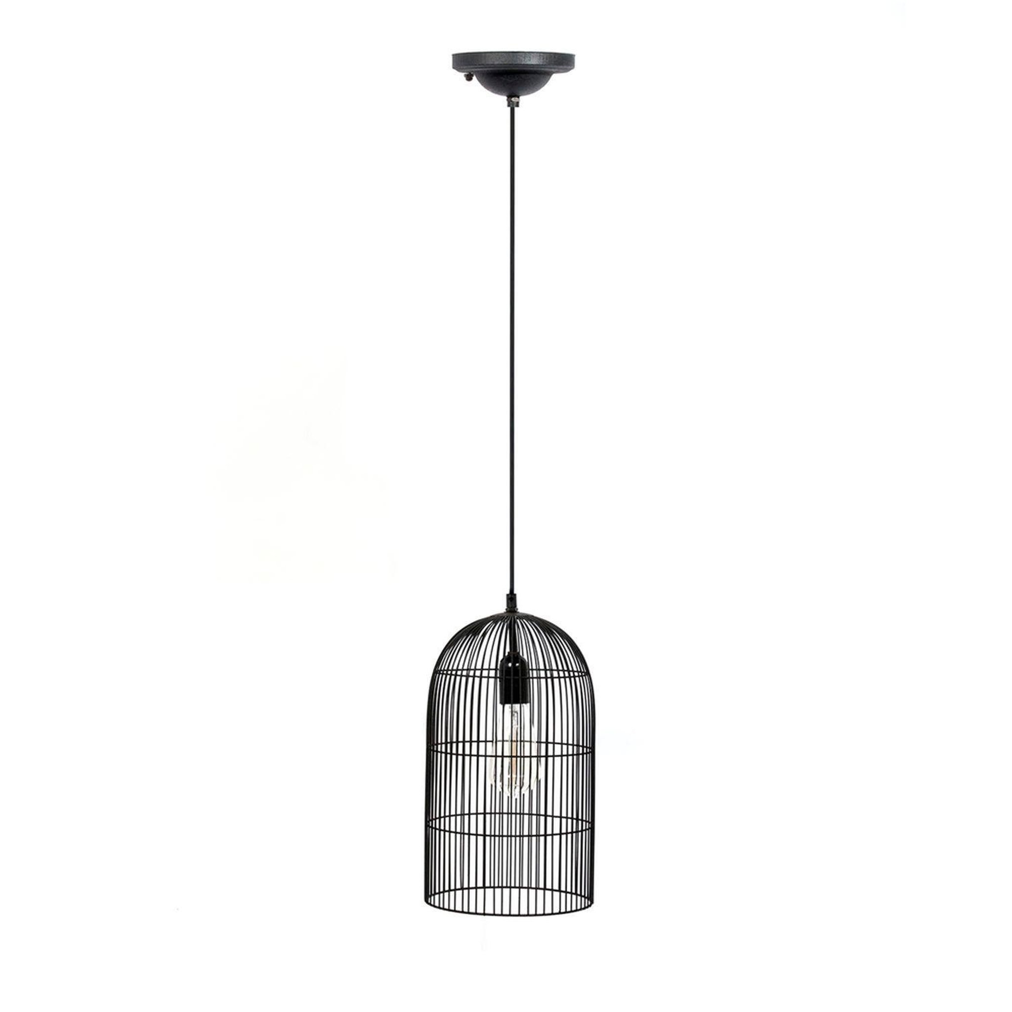 Voir la diapositive 1 : The Home Deco Factory Suspension luminaire en métal filaire cage - diam. 20 cm