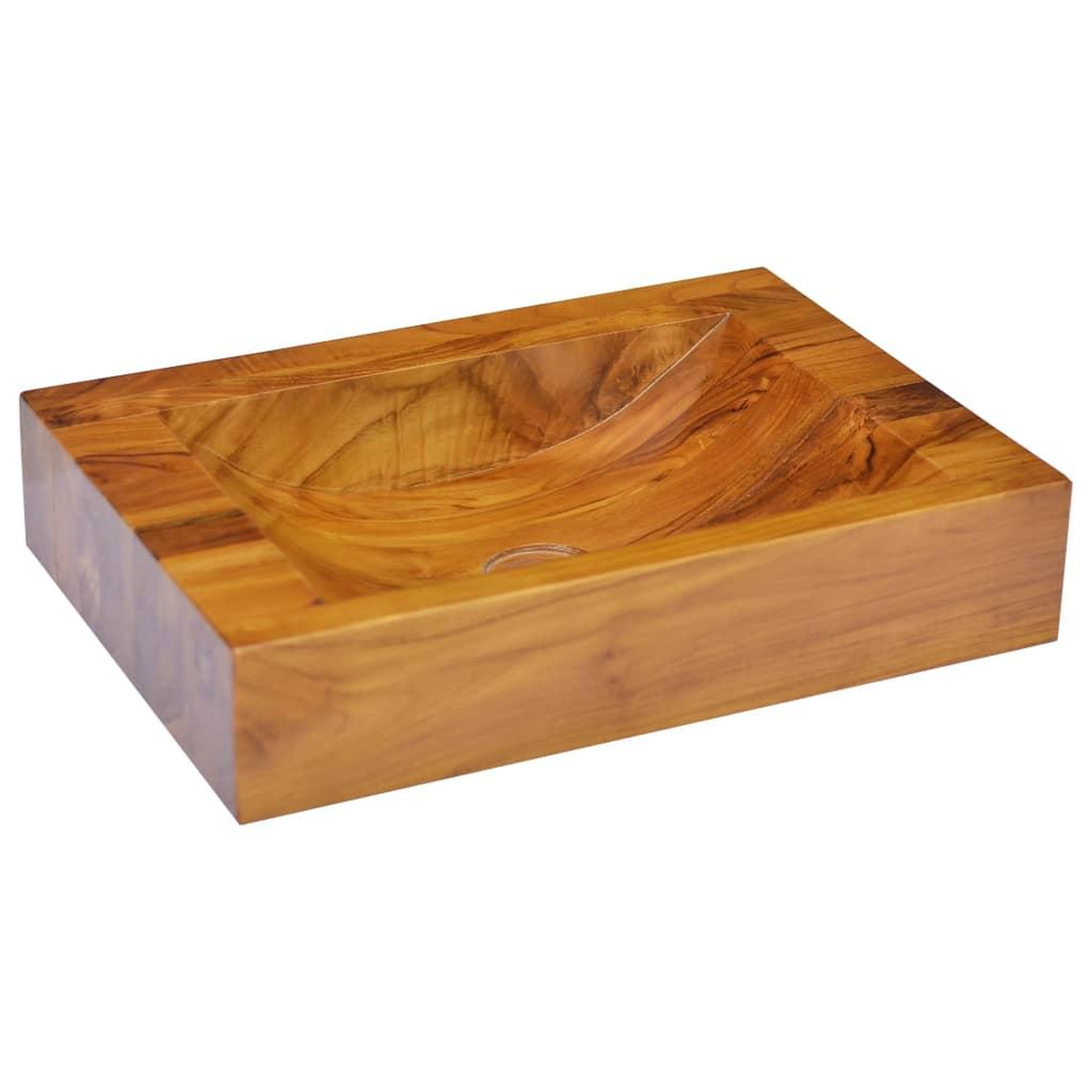 Voir la diapositive 3 : VIDAXL Lavabo bois de teck massif 50x35x10 cm