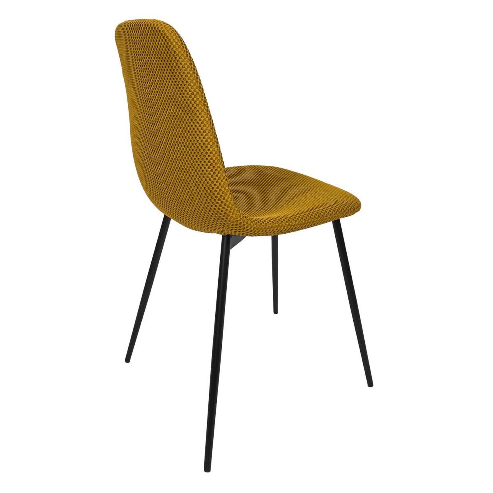 Voir la diapositive 4 : The Home Deco Factory Lot de 4 chaises  atome  86cm jaune