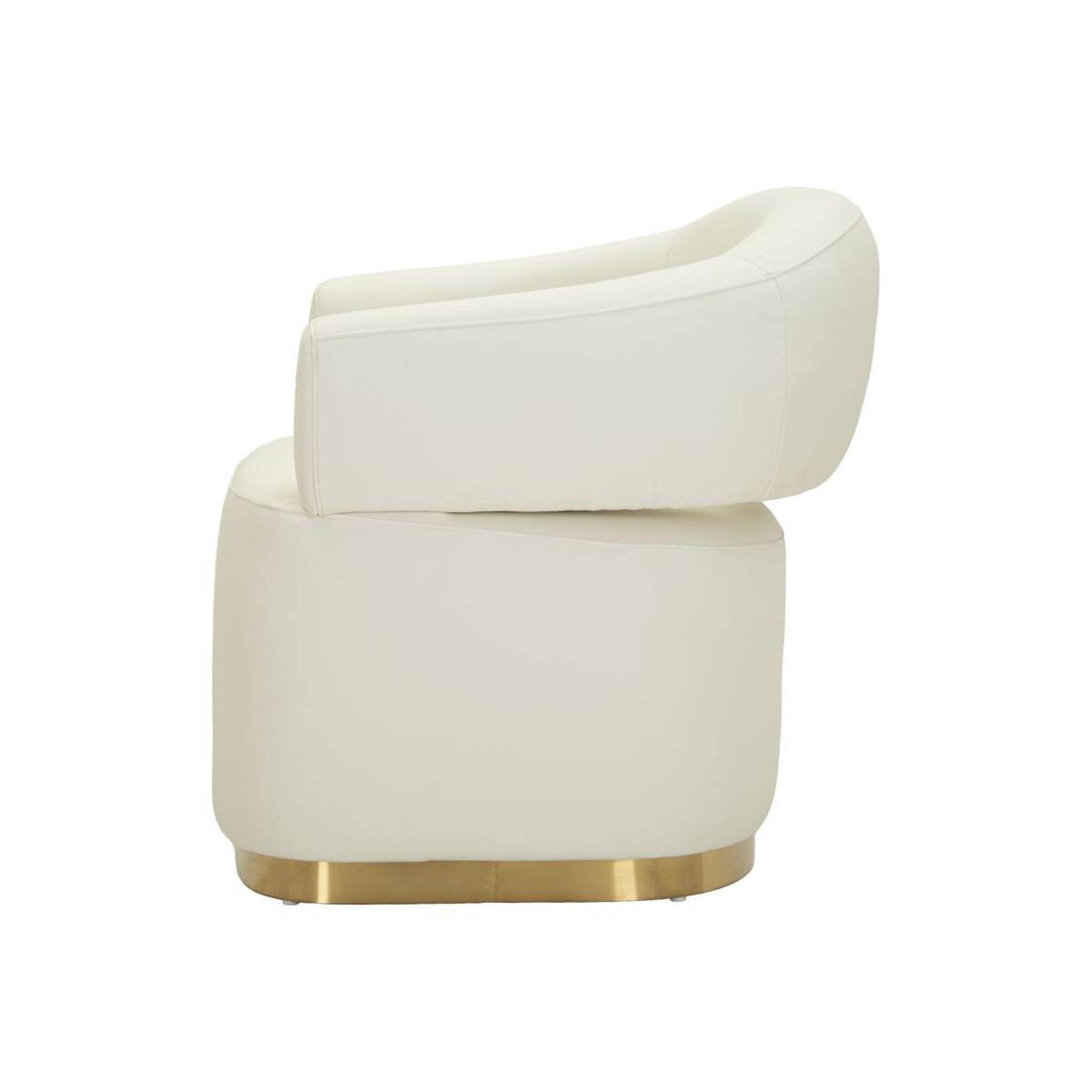 Voir la diapositive 3 : Paris Prix Fauteuil design  minsk plus  84cm blanc & or