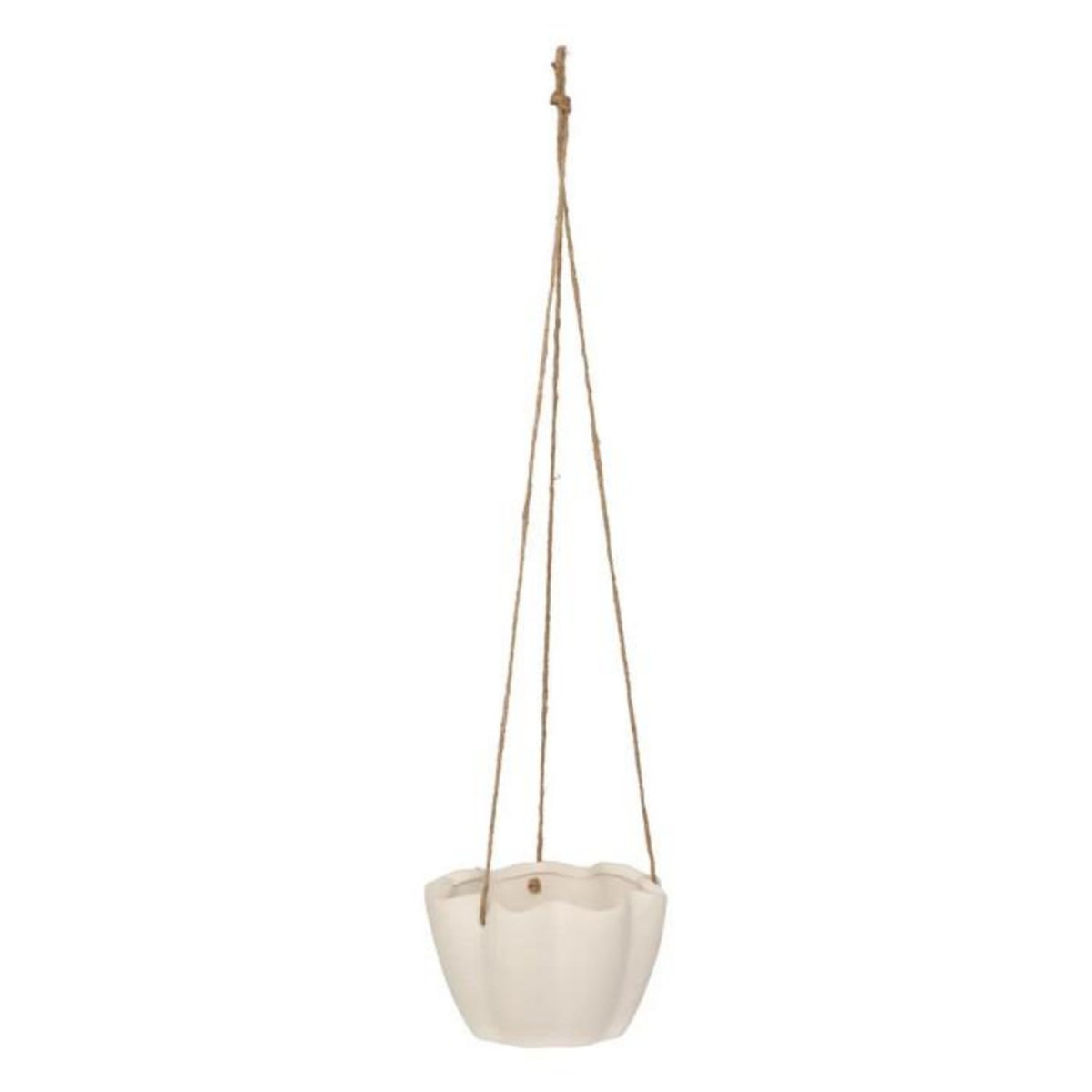 ATMOSPHERA Cache-Pot Suspendu  Wild Romance  17cm Blanc