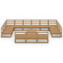 Voir la diapositive 3 : VIDAXL Salon de jardin 14 pcs bois de pin massif
