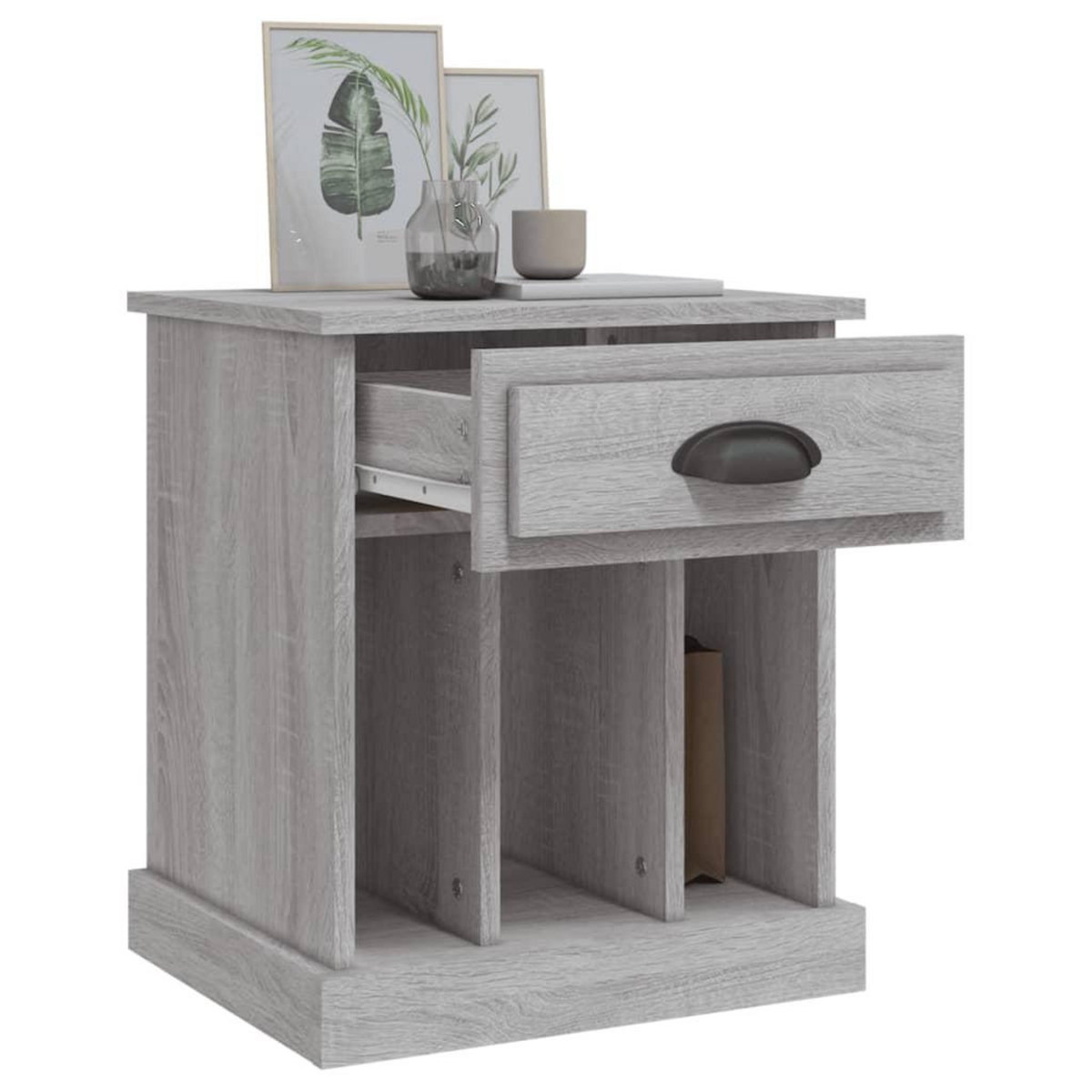 VIDAXL Table de chevet sonoma gris 43x36x50 cm