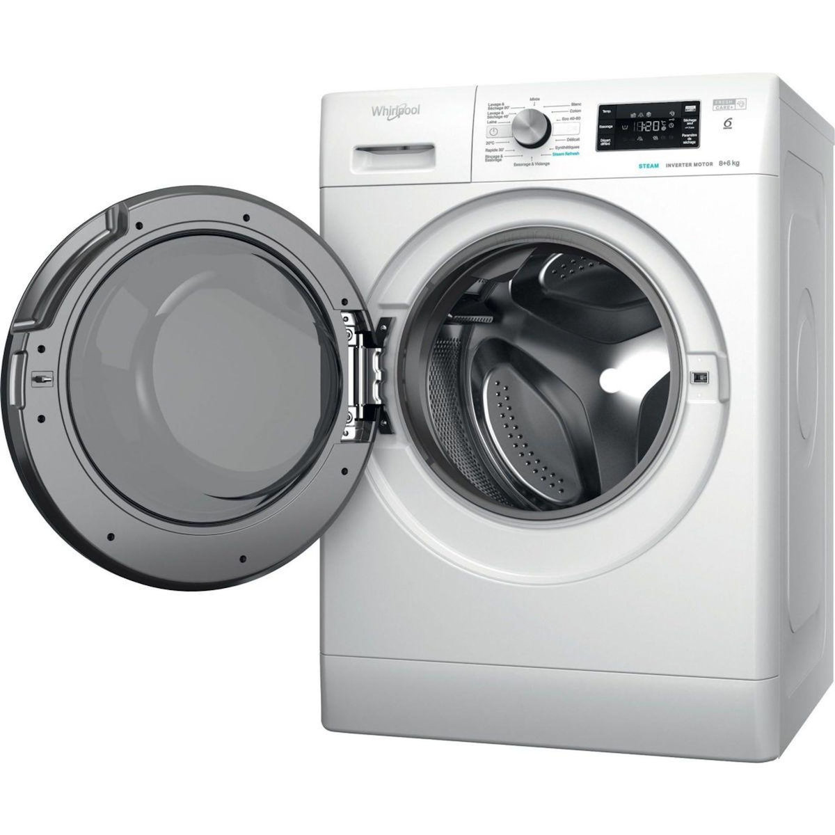 Whirlpool Lave linge séchant hublot FFWDB864489BVFR