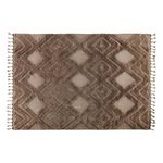 Paris Prix Tapis Déco en Laine  Dahlia  300x400cm Marron Foncé