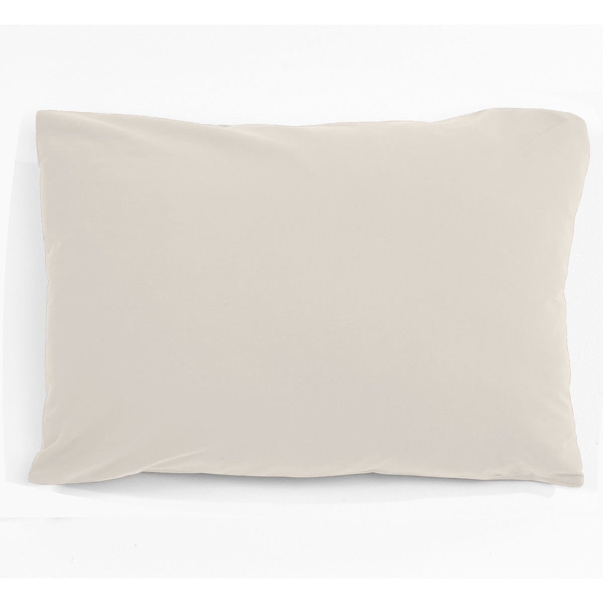 Taie d'oreiller unie en polycoton 51 fils 