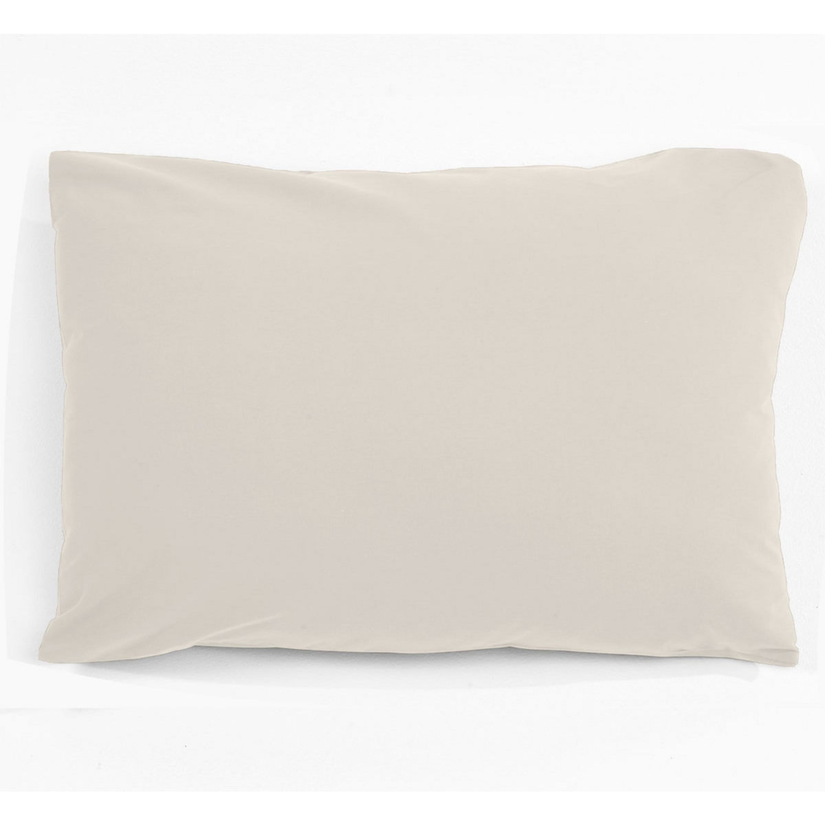 Taie d'oreiller unie en polycoton 51 fils 