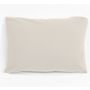 Voir la diapositive 2 : Taie d'oreiller unie en polycoton 51 fils 