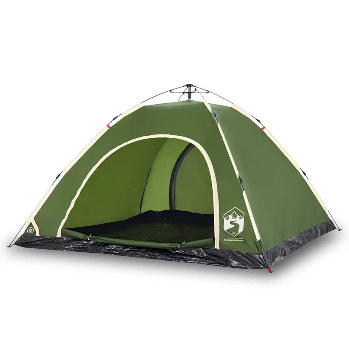 VIDAXL Tente de camping 5 personnes vert liberation rapide