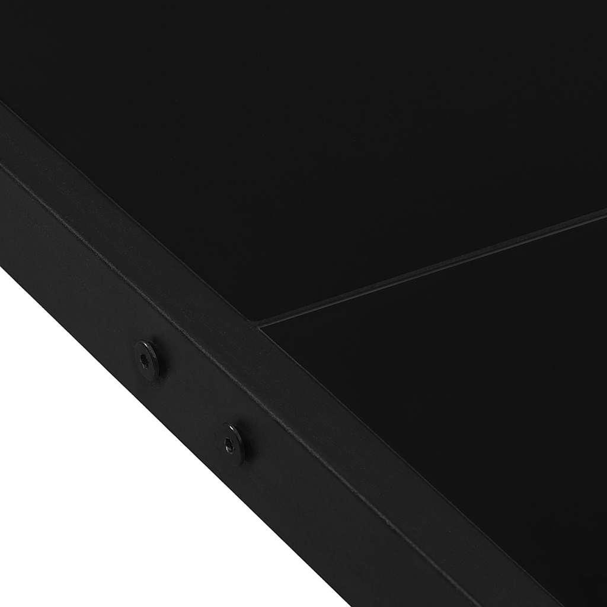Voir la diapositive 4 : VIDAXL Table de jardin 130x130x72 cm noir acier et verre