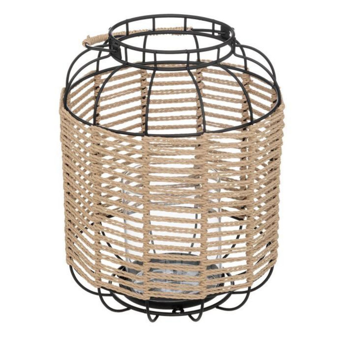 Paris Prix Lanterne Design en Métal  Cosy  27cm Noir & Beige