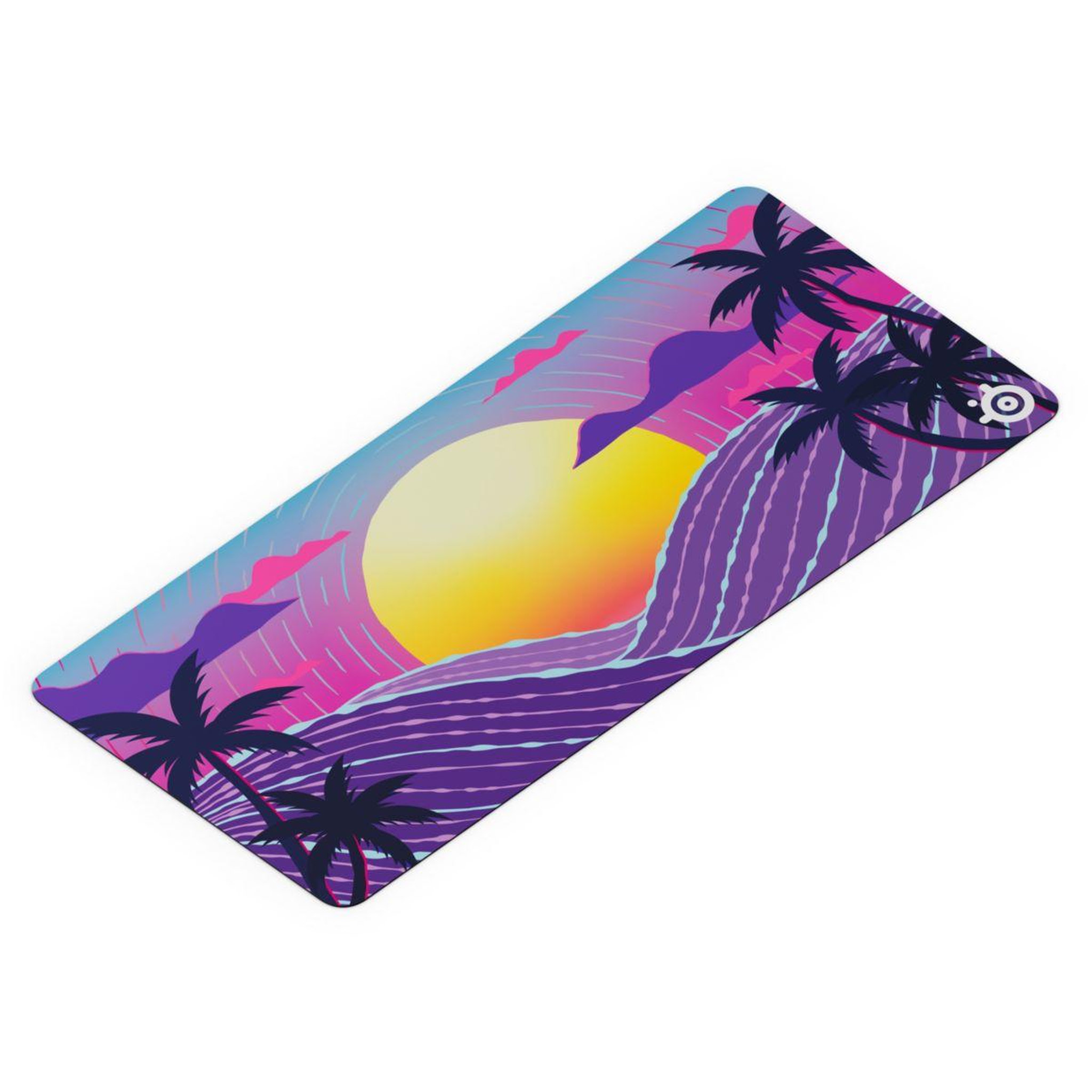 Voir la diapositive 4 : STEEL SERIES Tapis de souris QcK XXL Neon Sunset EU