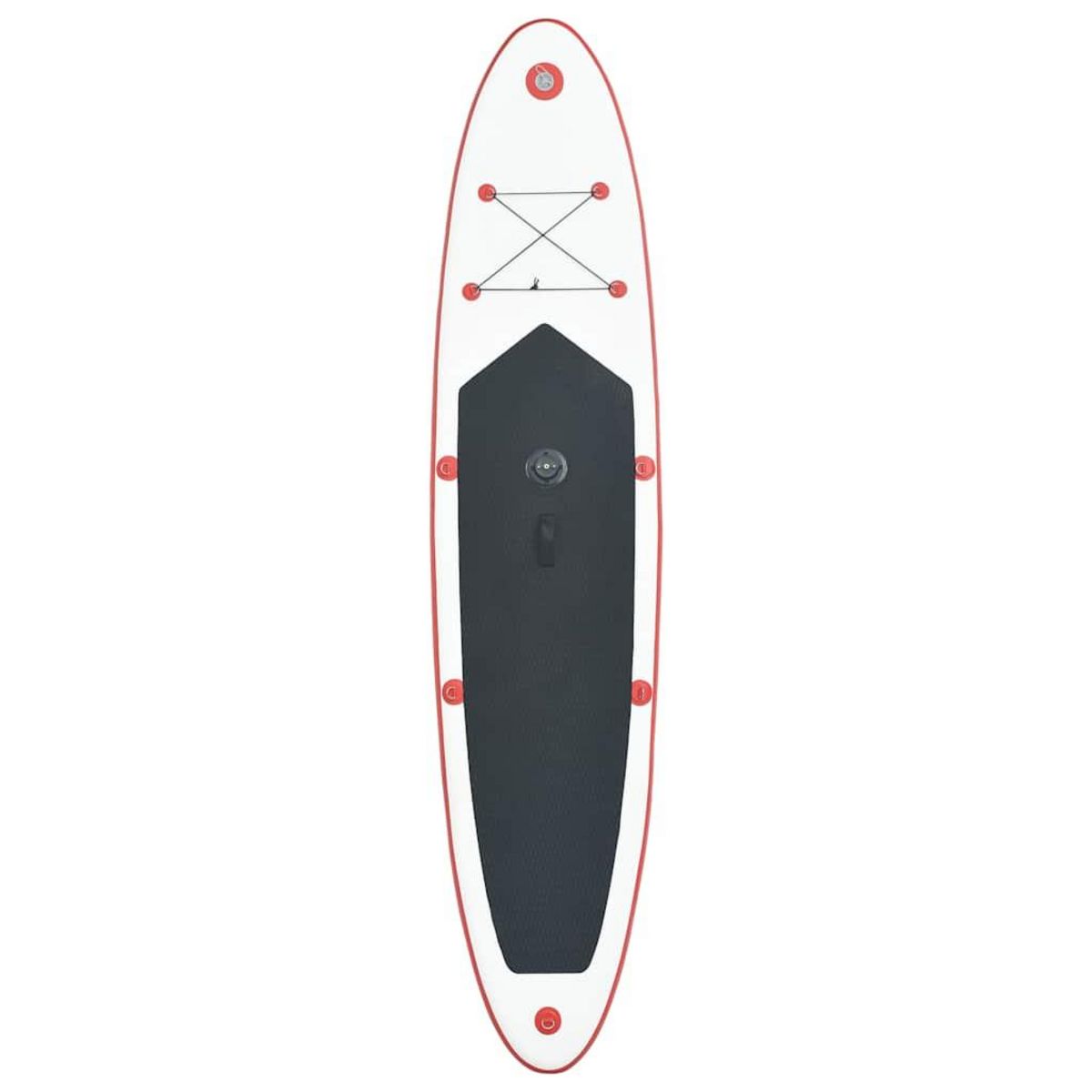 VIDAXL Ensemble de planche SUP gonflable avec voile Rouge et blanc