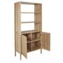 Voir la diapositive 4 : Paris Prix Buffet 2 Portes en Bois  Bali  163cm Naturel