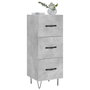 Voir la diapositive 3 : VIDAXL Buffet Gris beton 34,5x34x90 cm Bois d'ingenierie
