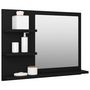 Voir la diapositive 3 : VIDAXL Miroir de salle de bain noir 60x10,5x45 cm bois d'ingenierie
