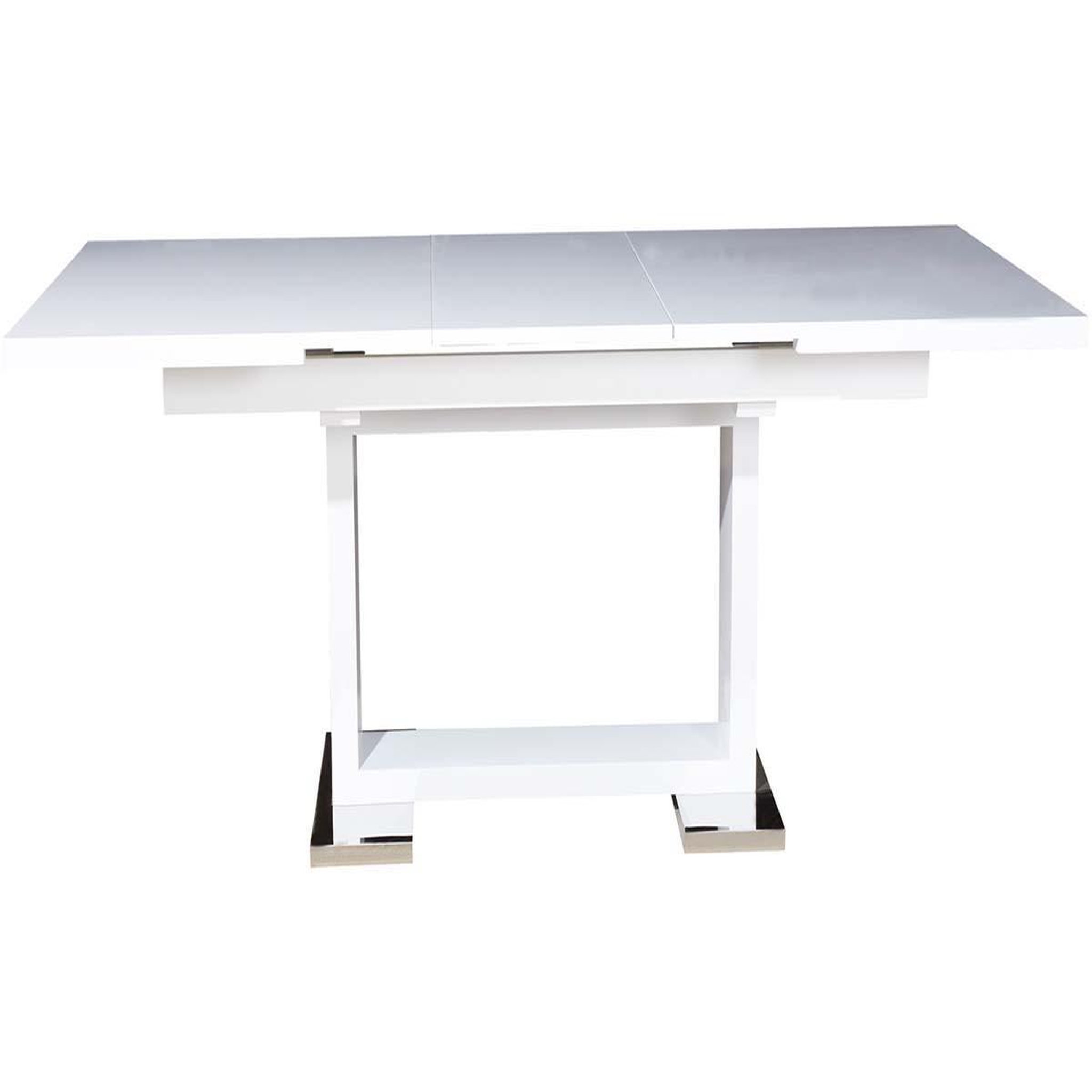 Voir la diapositive 2 : Habitat et Jardin Table repas extensible  toda  - 140/180 x 90 x 77 cm - blanc