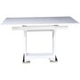 Voir la diapositive 2 : Habitat et Jardin Table repas extensible  Toda  - 140/180 x 90 x 77 cm - Blanc
