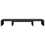 Voir la diapositive 4 : VIDAXL Support de moniteur élévateur réglable noir bois d ingénierie