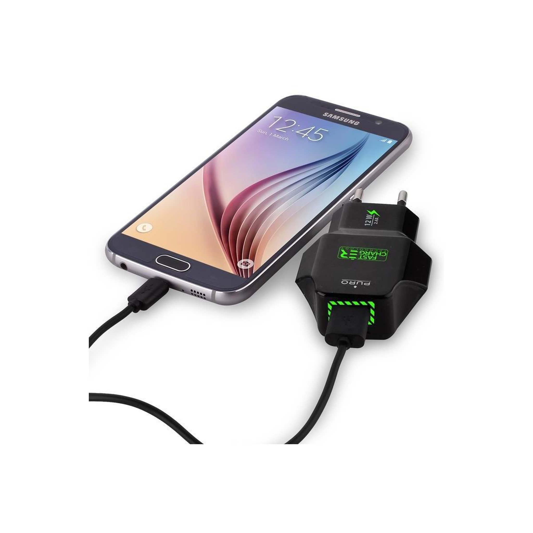 Voir la diapositive 3 : Puro Puro fctcv2usb24blk chargeur d'appareils mobiles téléphone portable, smartphone, tablette noir secteur intérieure