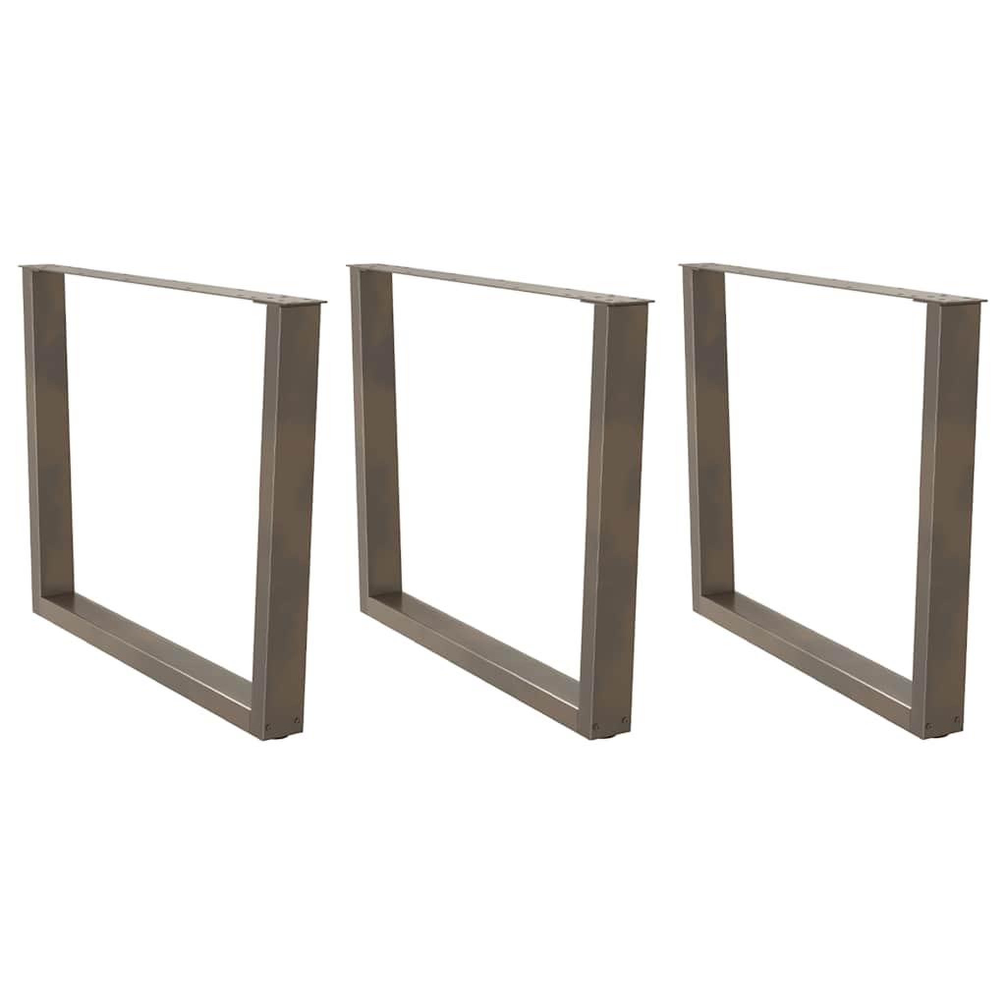 VIDAXL Pieds de table a manger forme de V 3 pcs 100x(72-73,3) cm acier
