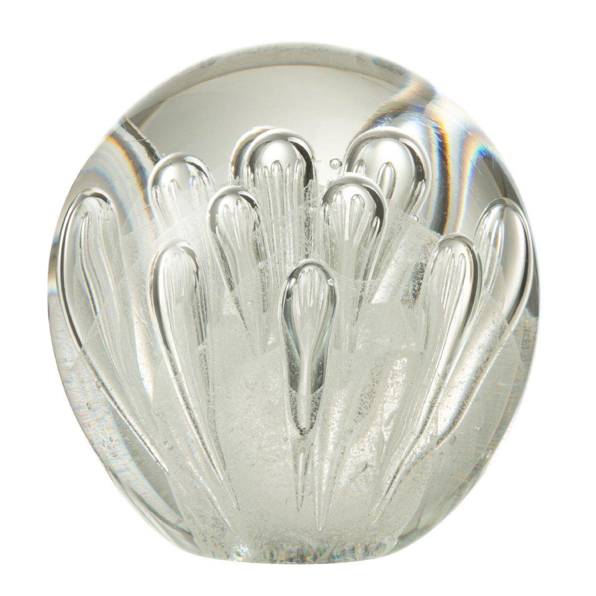 J-LINE Presse-papier déco bulles  évasion  12cm blanc